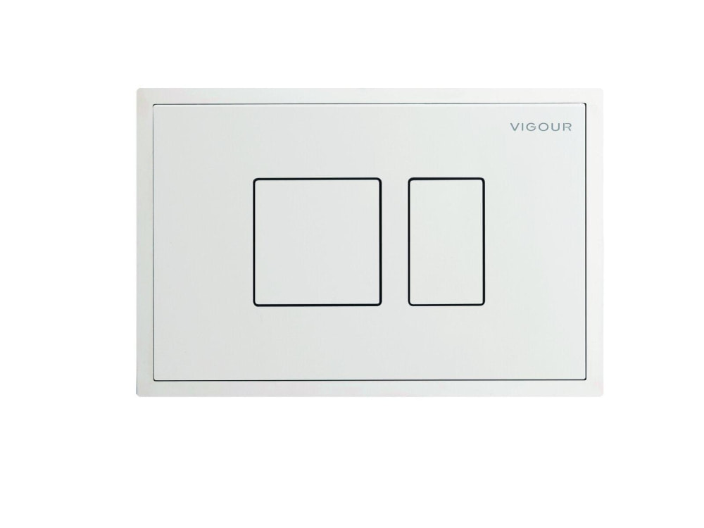 Betätigungsplatte AI weiss wandbündiger