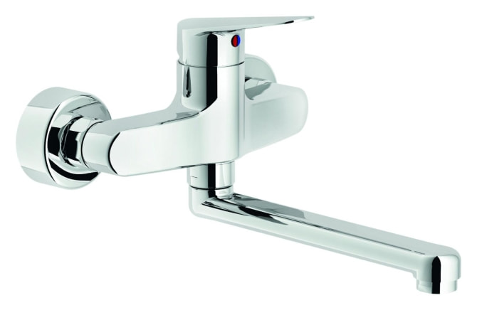 Einhand-Spültischwandbatterie one