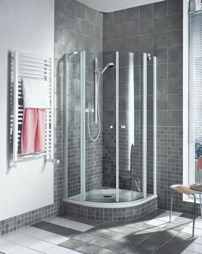 Rund-Duschwand Ibiza 2000 900x1850mm