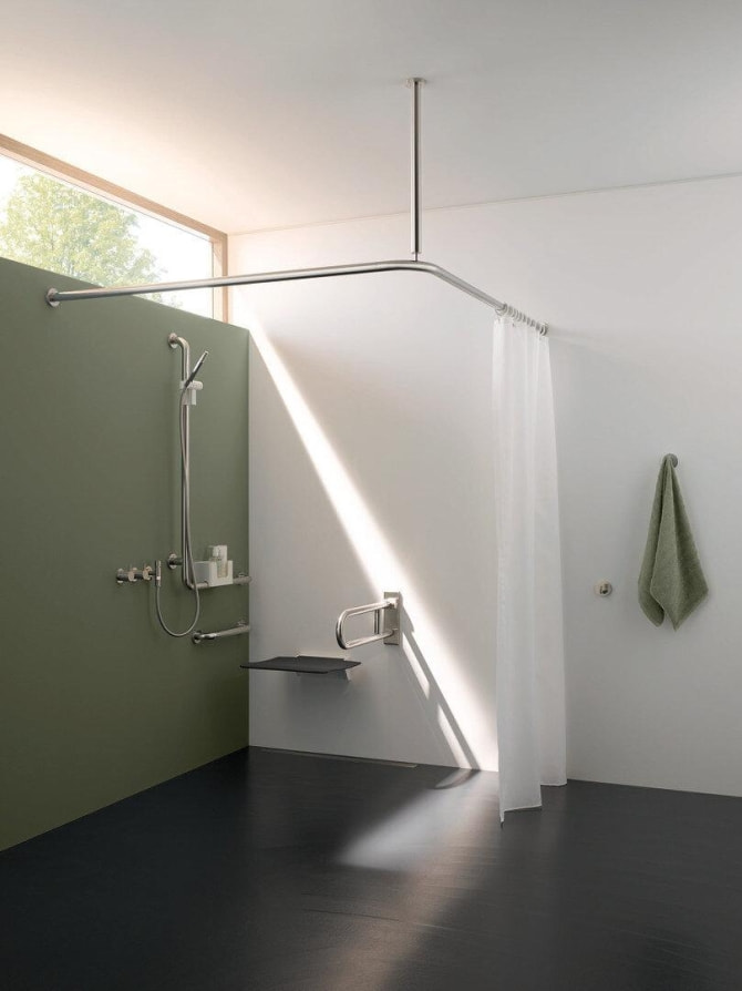 Klappsitz 350 Hewi eckig signalweiss