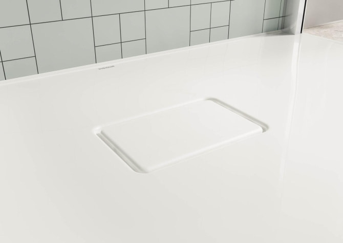 Duschwanne V3 Stahl 80x80x3,2cm