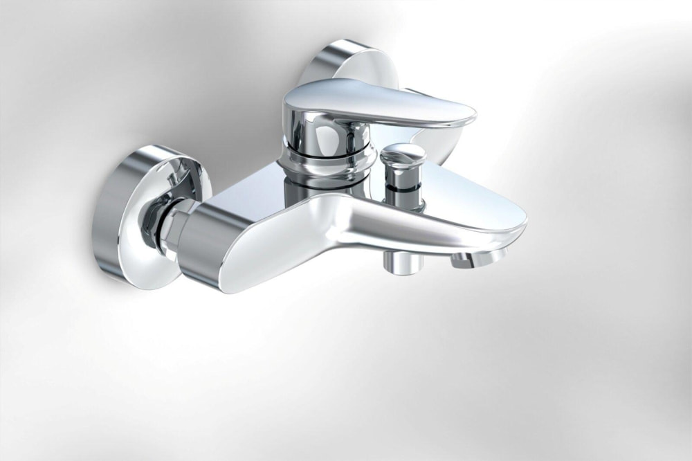 Einhand-Aufputz-Badebatterie clivia