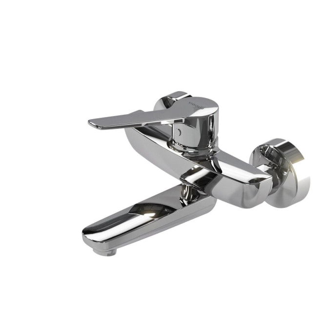 Einhand-Wandbatterie derby plus m. Hebel