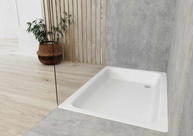 Duschwanne Stahl Sanidusch 90x75x14cm