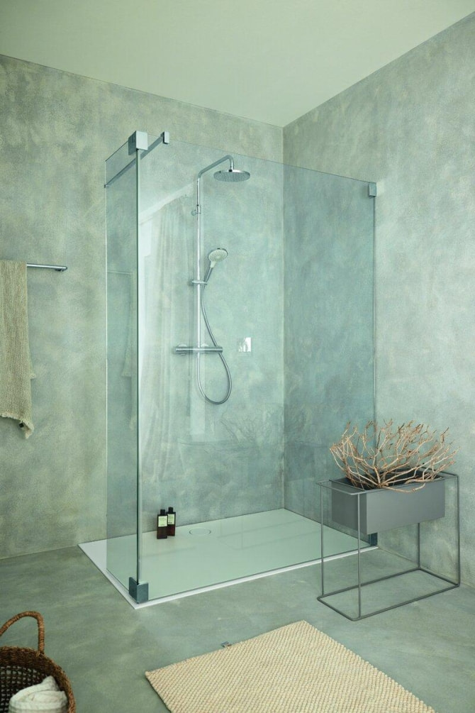 Duschsystem white Thermostat