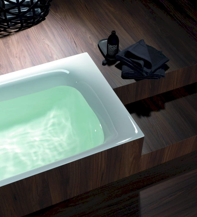 Recht-Eck-Badewanne Stahl Bettelux