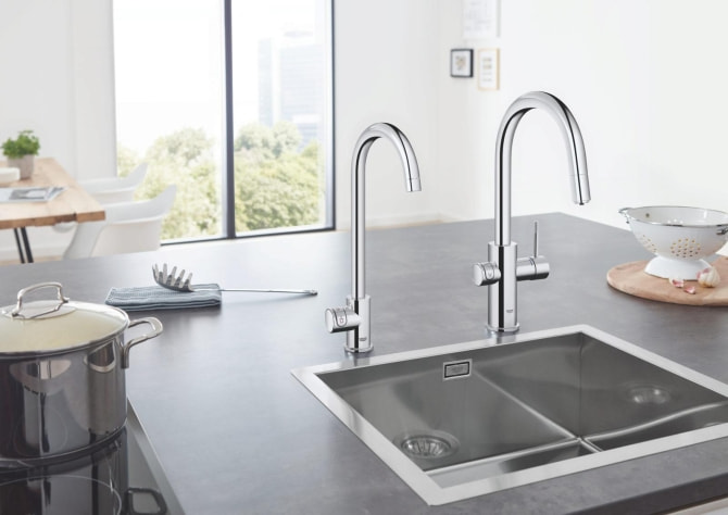 GROHE Standventil und Boiler Red Mono