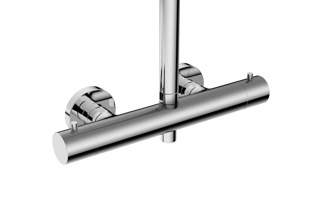 Duschsystem white Thermostat