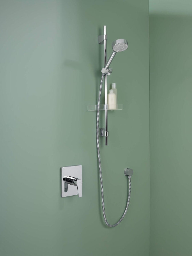 Farbset Brausebatterie Hansapolo eckig