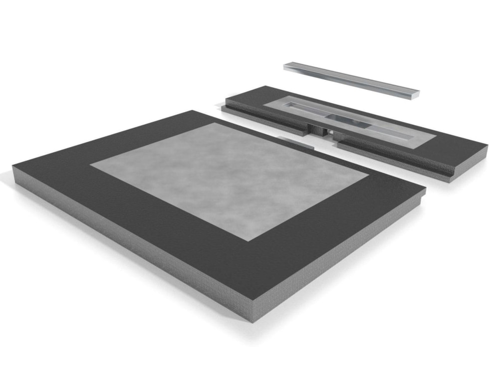 Duschboard Modulo 120x110cm Komplettset