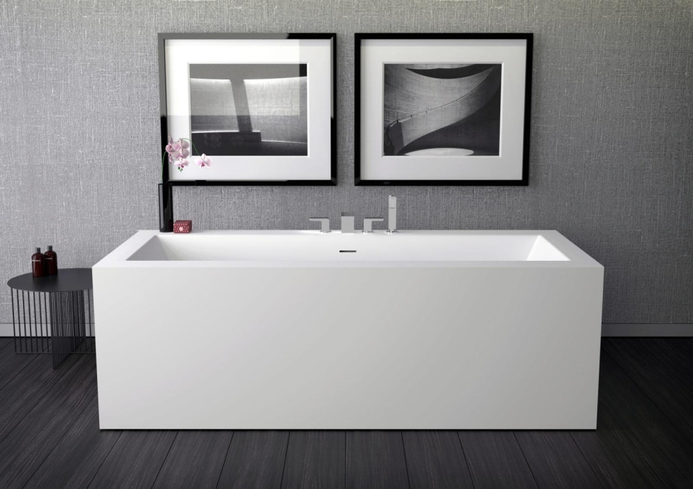 Badew.Shape 170x70cm K/Stone weiß matt