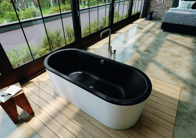Badewanne Stahl Classic Duo Oval freist.