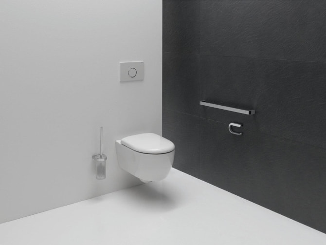 Bürstengarnitur System 800 verchromt