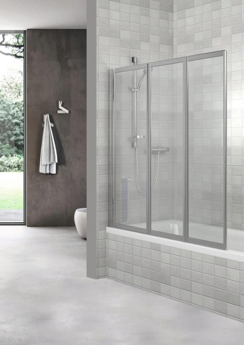 Badewannenfaltwand 3tlg. 1.0 1400x1400mm