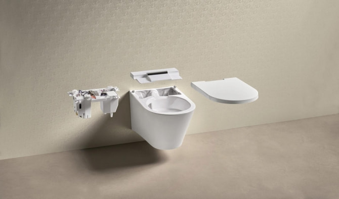 One Dusch-WC komplett wandhängend