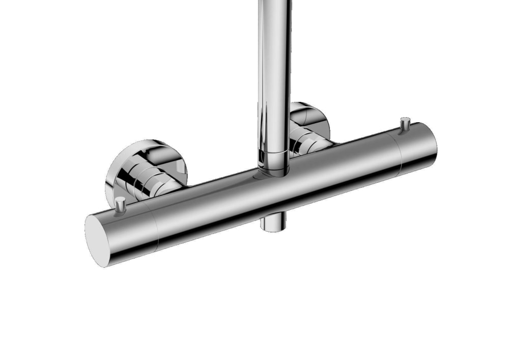 Duschsystem white Thermostat