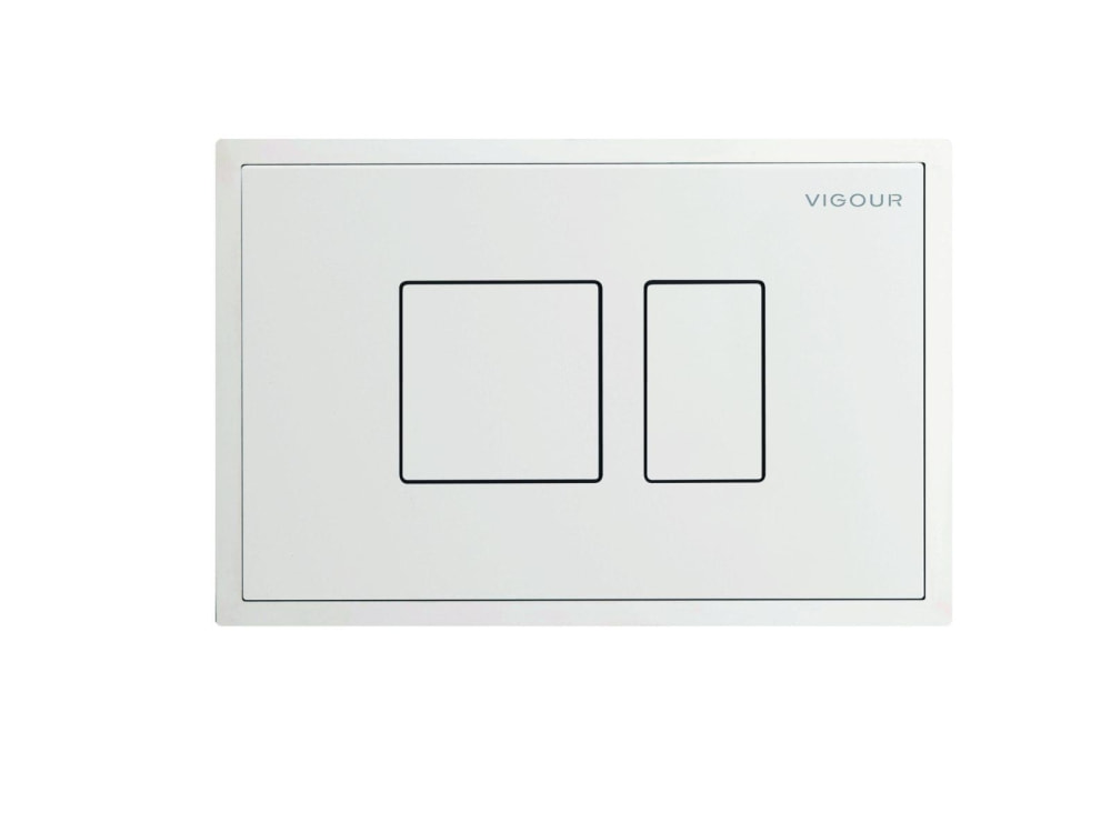 Betätigungsplatte AI weiss wandbündiger