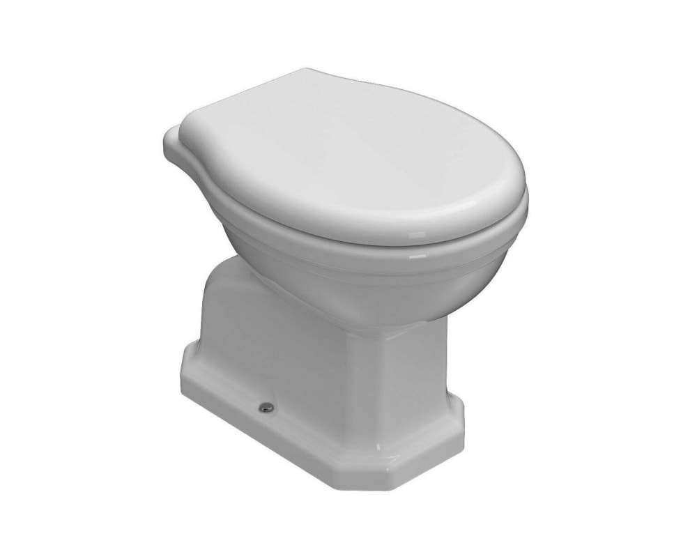 Stand-WC PAESTUM 57x37 cm m.Bodenabfluss