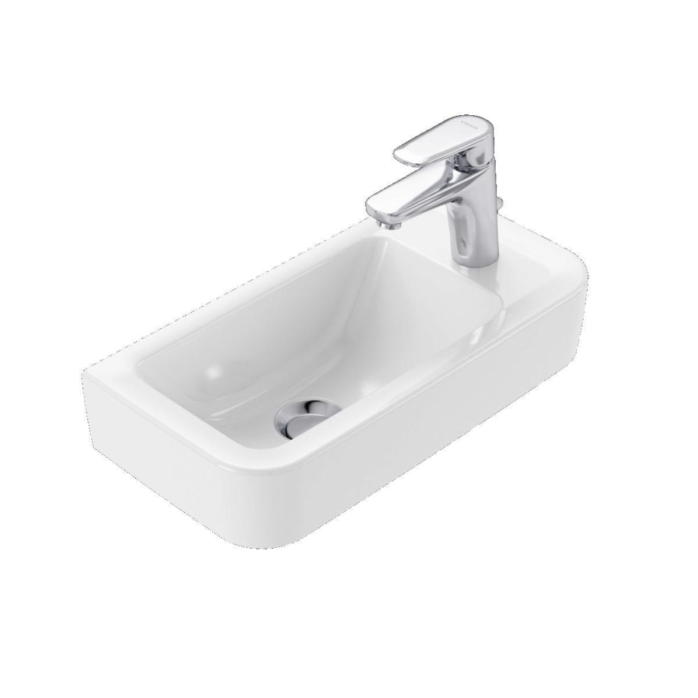 Handwaschbecken clivia eckig 50x25 cm