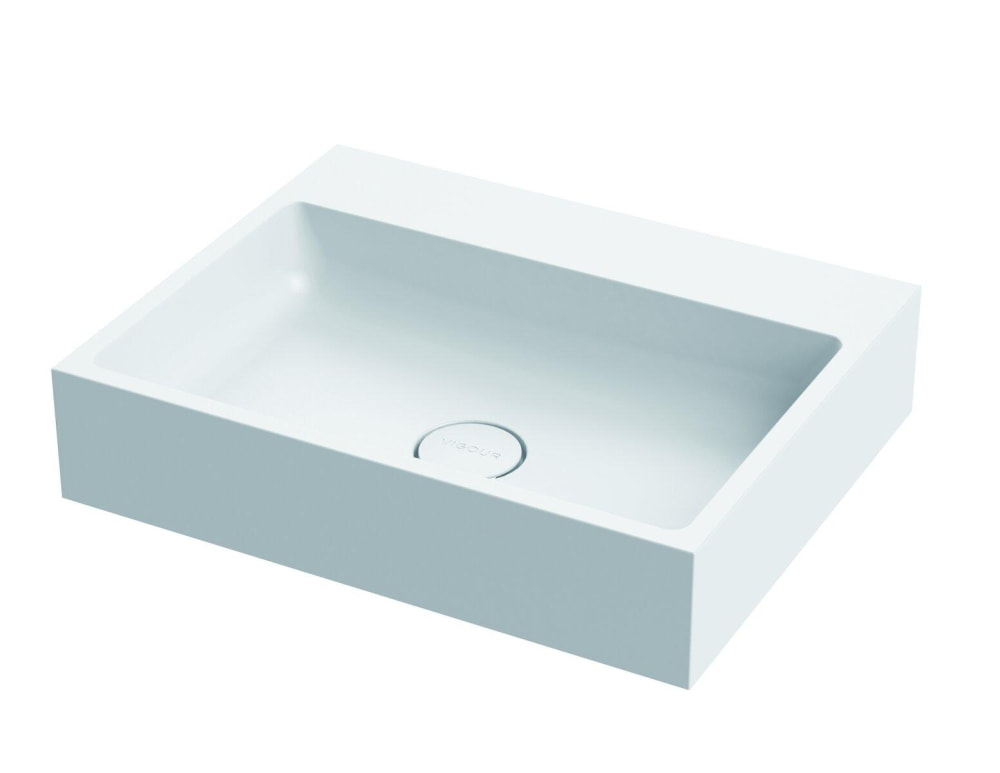 Waschtisch white 60x48cm o. Hahnloch