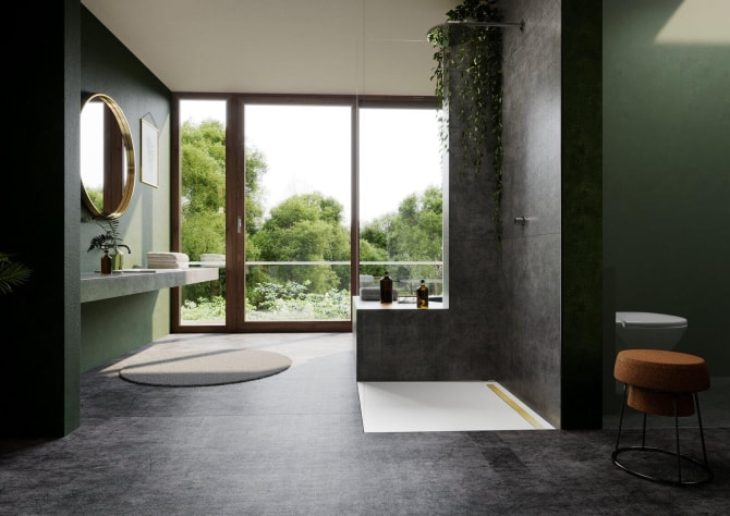 Duschfläche Stahl Nexsys 120x90cm