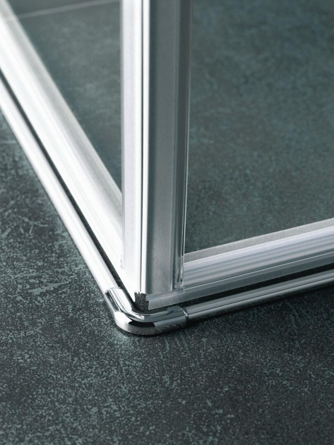 Eckhälfte m.Festfeld Raya 900x2000mm re.