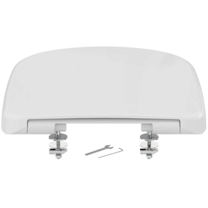 WC-Sitz Eurovit-Plus eckig m.Deckel weiß