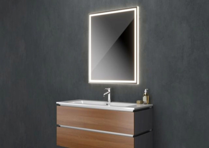 Vogelsang Spiegel Ruotare 80 x120cm LED