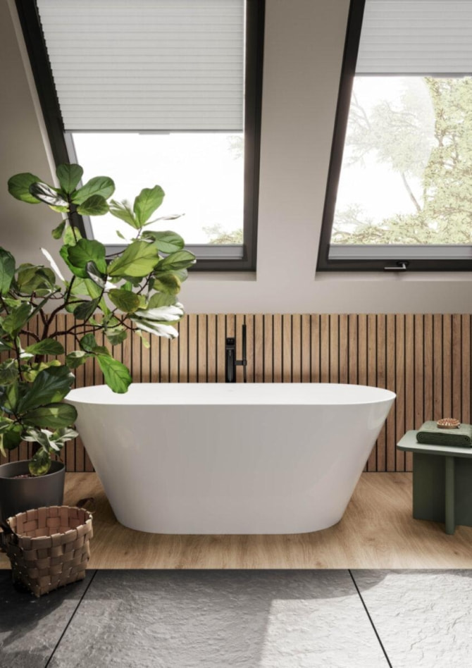 Badewanne Acryl V3 freistehend 170x75cm