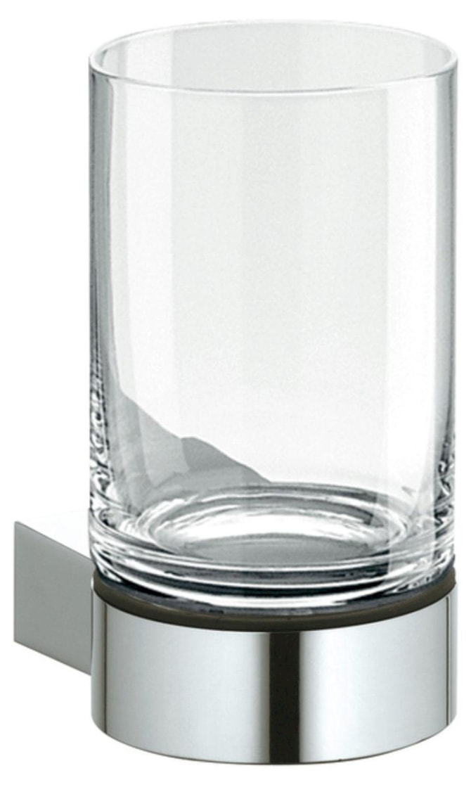 Glashalter Plan silber-eloxiert