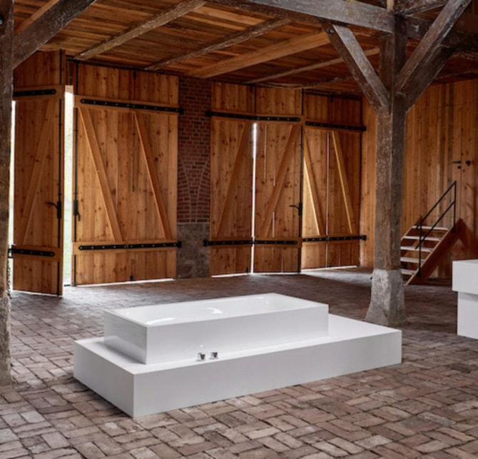 Recht-Eck-Badewanne Stahl Bettelux