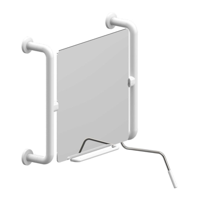 Kippspiegel Normbau 500x590mm weiss