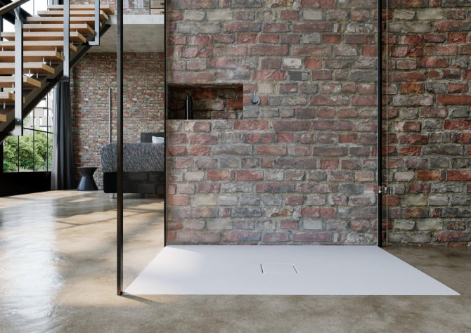 Duschwanne Stahl Conoflat 120x120cm